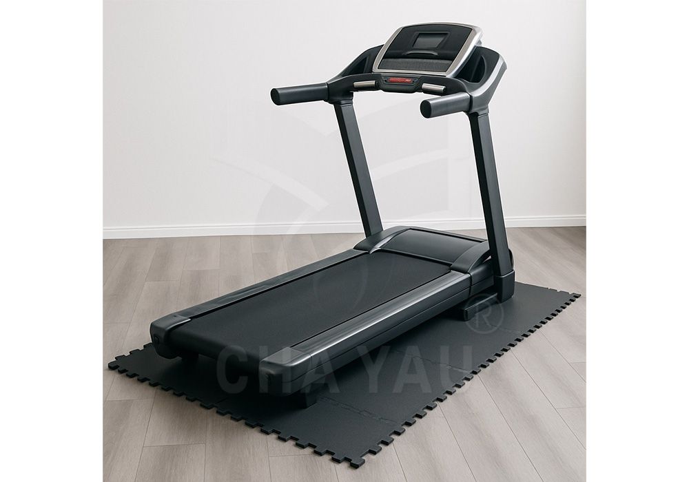 可放置跑步機於地墊上