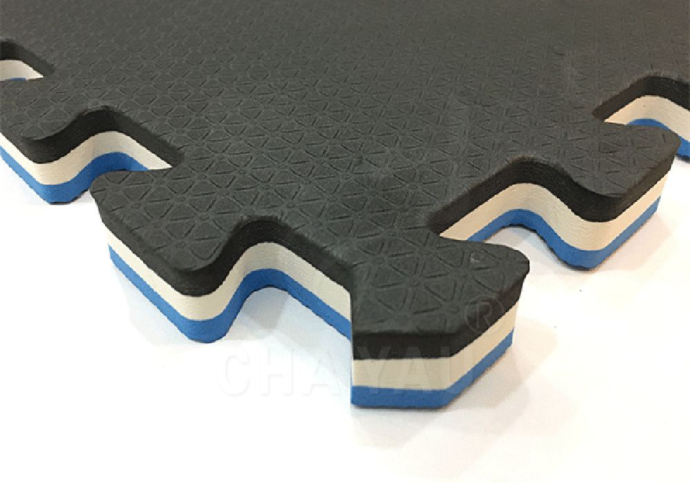 三層運動墊-黑/藍